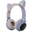 Bluetooth sluchátka s ušima světle modrá