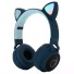 Bluetooth sluchátka s ušima tmavě modrá