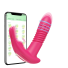 Bluetooth-Vibrator mit dreifacher Stimulation, wasserdichter Rotationsvibrator mit 9 Vibrationsmodi, Vibrator mit Telefonfernbedienung rosa