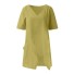 Bluză asimetrică pentru femei galben