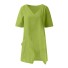Bluză asimetrică pentru femei verde deschis