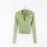 Bluză de damă cu guler verde