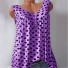 Bluză fără mâneci cu buline pentru femei violet