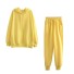 Bluza i spodnie dresowe damskie żółty