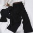 Bluză și pantaloni pentru femei B1188 negru