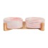 Boluri din ceramică pentru pisici cu suport roz deschis