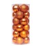 Bombki choinkowe 24 szt. 3 cm pomarańczowy
