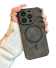 Bőr borítás MagSafe támogatással iPhone 15-höz fekete
