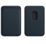 Bőr kártyatartó MagSafe mágnessel iPhone-hoz fekete