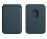 Bőr kártyatartó MagSafe mágnessel iPhone-hoz kék