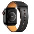 Bőr szíj Apple Watch 42mm / 44mm / 45mm T861-hez fekete