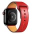 Bőr szíj Apple Watch 42mm / 44mm / 45mm T861-hez piros