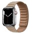 Bőr szíj Apple Watchhoz 38mm / 40mm / 41mm khaki