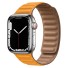 Bőr szíj Apple Watchhoz 38mm / 40mm / 41mm narancs