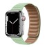 Bőr szíj Apple Watchhoz 42mm / 44mm / 45mm világos zöld