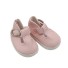 Bőrcipő egy babának rózsaszín