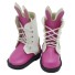 Boty na tkaničky pro Barbie A139 tmavě růžová