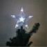 Boże Narodzenie gwiazda lodu na drzewie biały