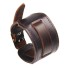 Breites Herren-Lederarmband braun