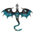 Brosa decorata cu un dragon albastru