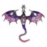 Brosa decorata cu un dragon violet