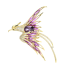 Broșă Phoenix violet