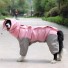 Bunda s kapucí pro psy světle růžová