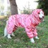 Bunda s kapucňou pre psy ružová