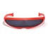 Bunte futuristische Sonnenbrille rot