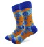 Bunte Herrensocken blau