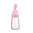 Butelka dla niemowląt z łyżeczką 18 x 5,5 cm różowy