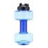Butelka na wodę w kształcie hantli 2600 ml niebieski