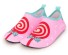 Buty dziewczyny w wodzie ze spiralą różowy