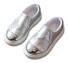 Buty dziewczyny z gwiazdami srebrny