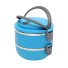 C160 Doppeldecker-Lunchbox blau