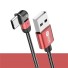 Cablu de date cu conector USB-C / USB rotativ roșu