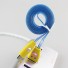 Cablu de date iluminat USB la Micro USB galben