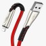 Cablu de date pentru Apple Lightning la USB 1,2 m roșu
