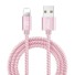 Cablu de date pentru Apple Lightning la USB 1 m K615 roz