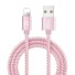 Cablu de date pentru Apple Lightning la USB K437 roz
