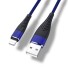 Cablu de date pentru Apple Lightning la USB K447 albastru