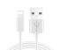 Cablu de date pentru Apple Lightning / USB 3 buc alb