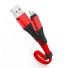 Cablu de date pentru Apple Lightning / USB 30 cm roșu
