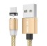 Cablu magnetic de încărcare USB K434 aur