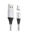 Cablu magnetic tip C, pentru Apple, micro USB J1380 argint