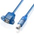 Cablu prelungitor pentru imprimante USB-B F / M albastru