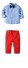 Cămașă și pantaloni de băiat roșu