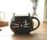Cana din ceramica cu pisica J1340 negru