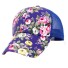 Cap mit Blumenmuster dunkelblau