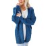 Cardigan tricotat pentru femei G318 albastru